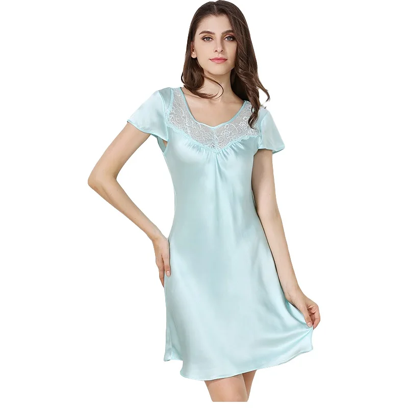 Silk Nightgown With Sleeves