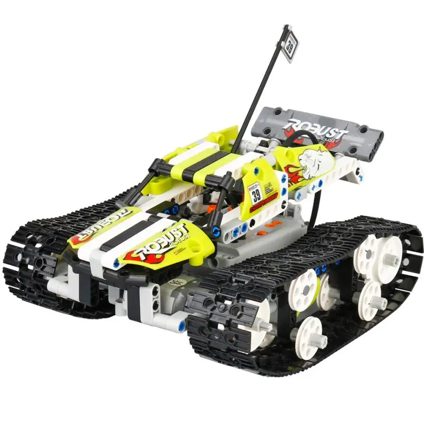 

May baby #50 DIY Kit R/C 120 in 1 Race Cars Building Bricks Radio Control Racing Toy