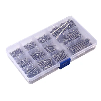 

440pcs/set M3 Steel Head Screws Bolts Nuts Hex Socket Head Cap and Nuts Assortment with 2 Hex Keys Hardware Tools