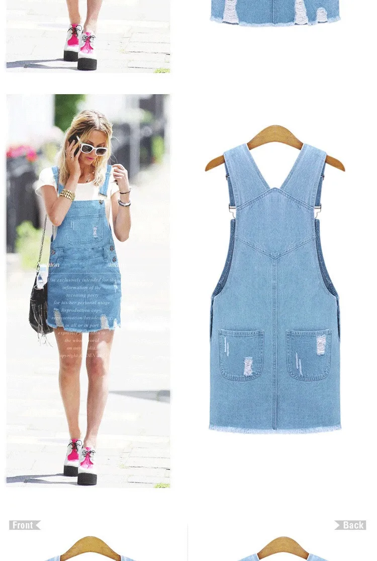 denim overall jumper dress