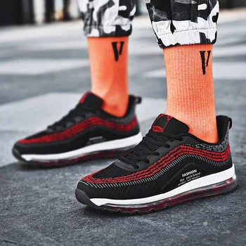 

Breathable Running Shoes For Man Lightweight Stripe Sneakers Outdoor Sports Shoes Comfortable Basket Homme Chaussure Sport Homme