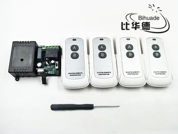 

220V 433Mh learning code 2 buttons 1 way Universal Wireless Remote Control Switch DC z relay Receiver Module and RF Transmitter