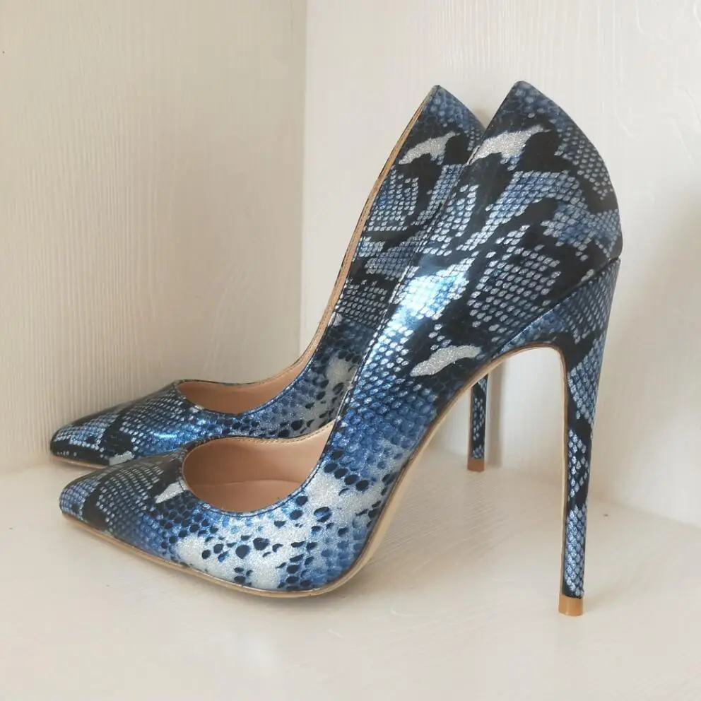

Ladies High Heel Blue Banquet Tip Pumps Pumps 12cm10cm8cm High Heels