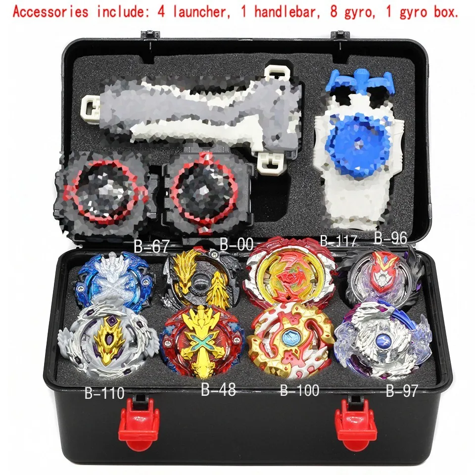 Hot B140 Beyblade Burst Bey Blade Toy Metal Funsion Bayblade Set Storage Box With Handle Launcher Plastic Box Toys For Children - Цвет: A12