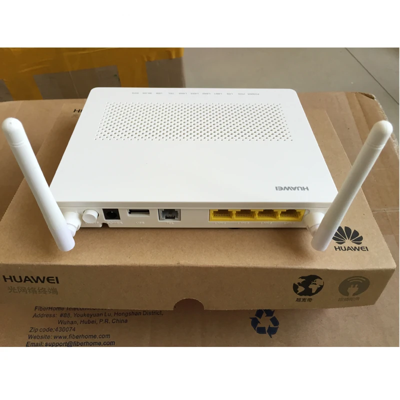 Бесплатная доставка оригинальный HG8546M Gpon ONU с 4FE + Voice WIFI USB-порт английское