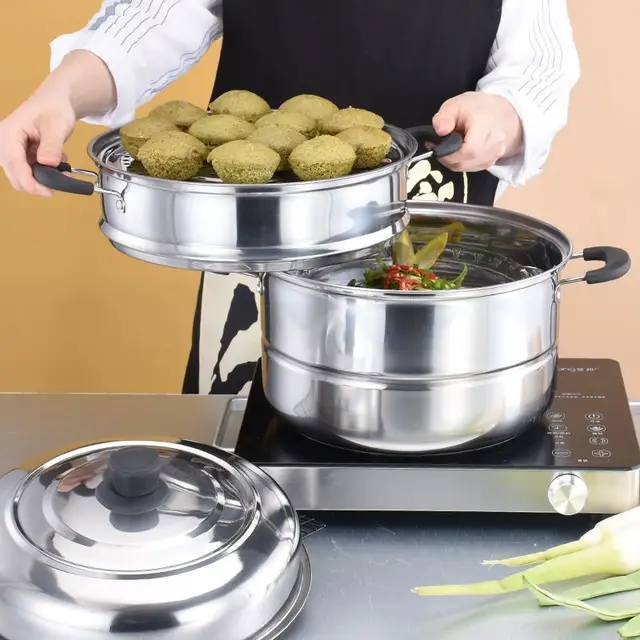 Buy thickened Chinese kitchen cooker double lattice