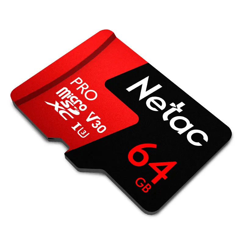 Ceny Netac micro sd 64 gb P500 Pro karta pamięci klasy 10 microSDXC V30 U3 UHS I karta pamięci TF 64 gb na telefon komórkowy i kamera sportowa