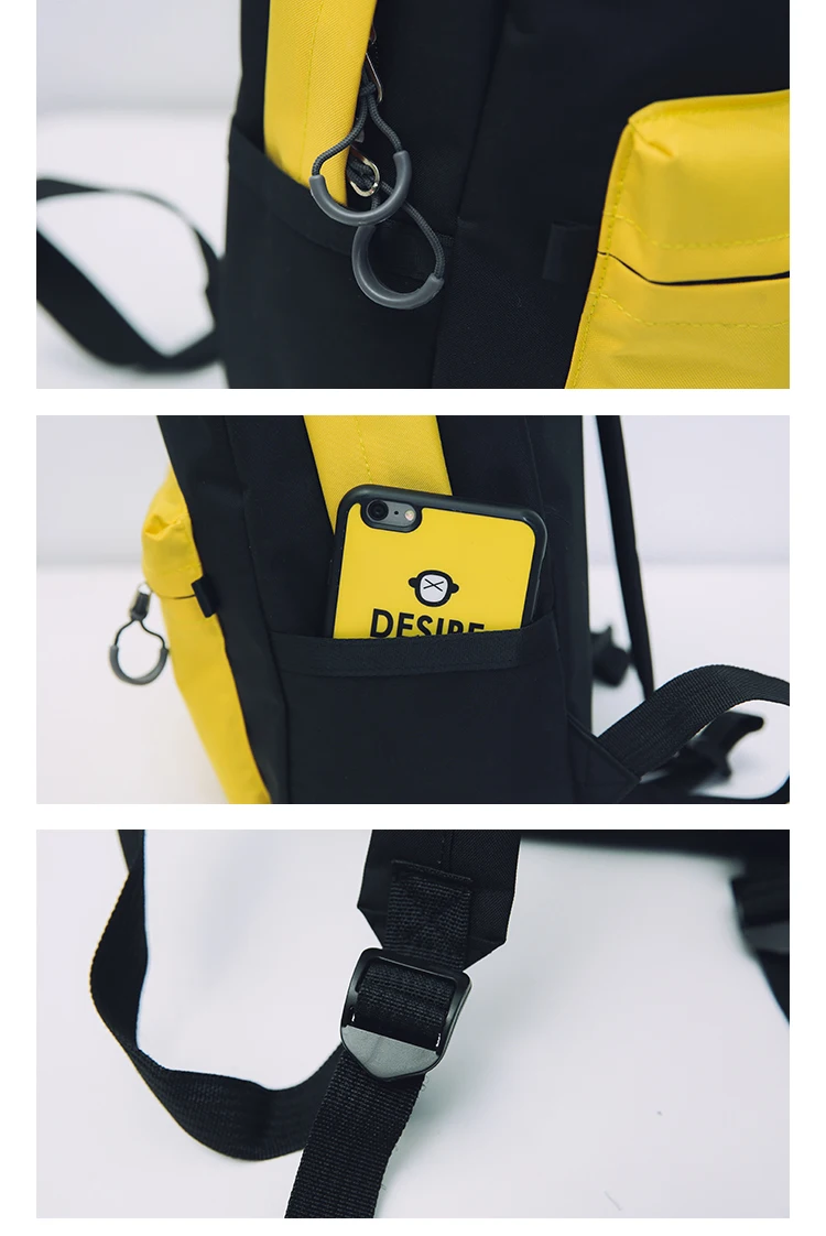 Menghuo Brand New Patchwork Women Backpacks Canvas Backpack Girls Rucksack School Backpacks for College Student Mochila Feminina (27)