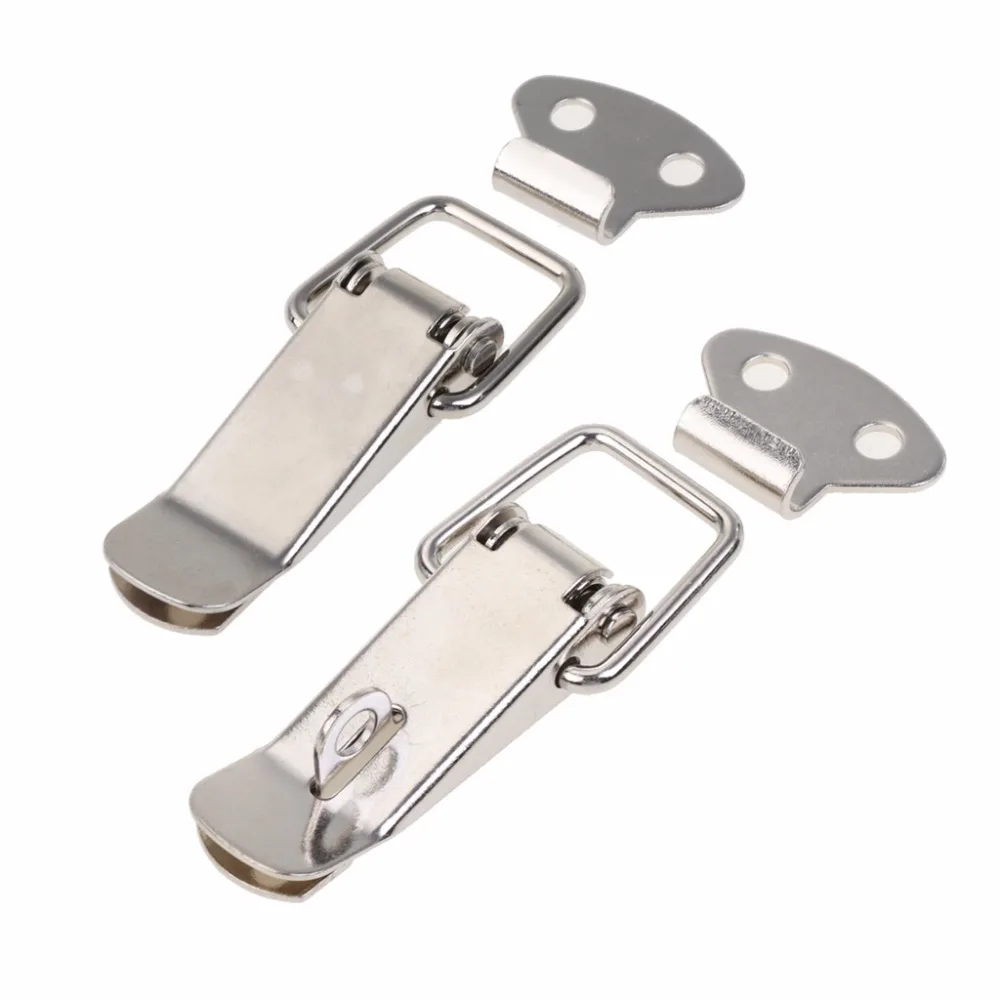 8 Set 1.2 Length Spring Loaded Toggle Latch Hasp for Hardware Cabinet