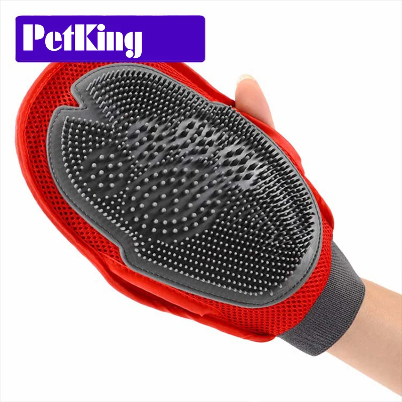 Comfortable TPR Cat Pet Dog Grooming Groom Glove Mitt dog puppy washing