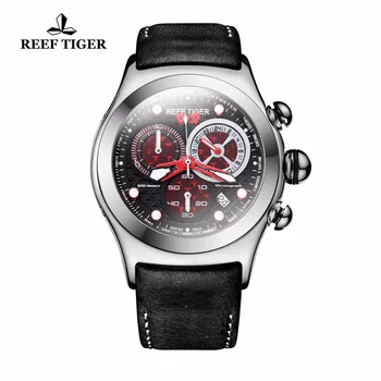 

2019 Reef Tiger/RT Military Watches for Men 316L Steel Case Skeleton Dial Quartz Watches RGA782