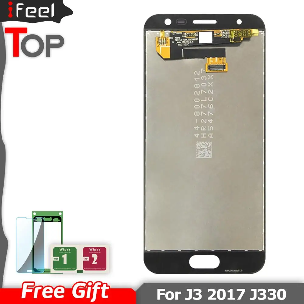 Cena Super amoled monitorów lcd do Samsung Galaxy J3 2017 J330 J330F SM J330 monitorów lcd wyświetlacz digitizer ekranu dotykowego
