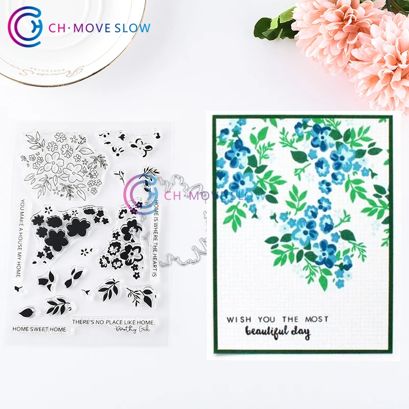 

CH DITSY PRINT Metal die and stamps for DIY Scrapbooking/photo Album stamps Decorative Embossing DIY Cards