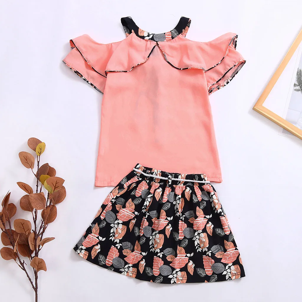 Petitebella I Love Red Heart White L//s Shirt Beige Hearts Skirt Outfit 1-8y
