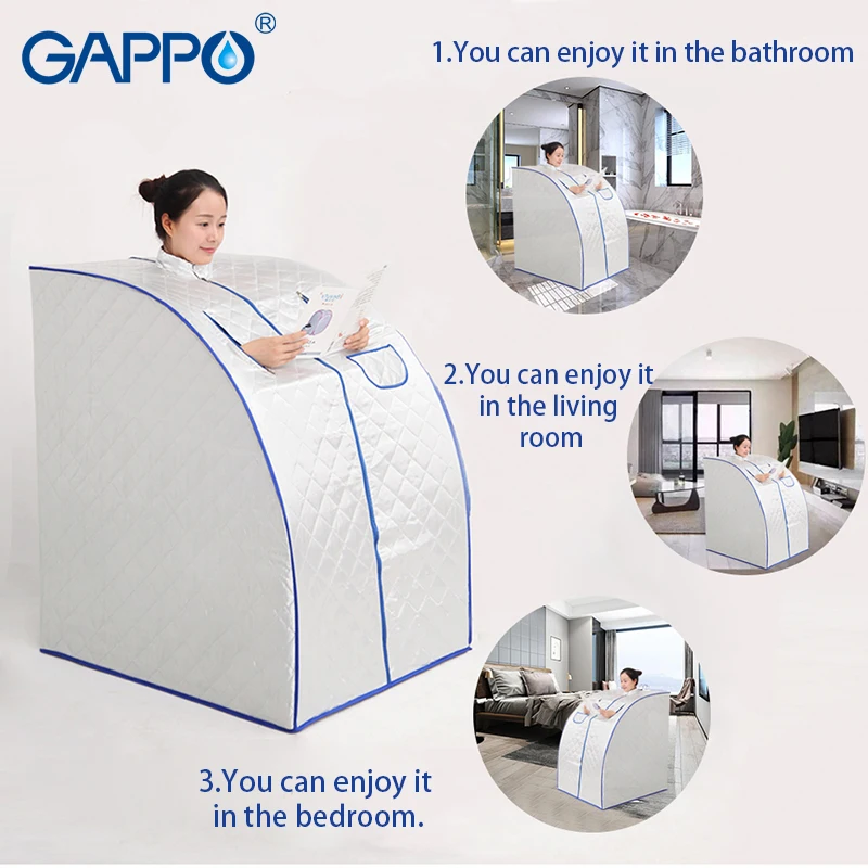 Preise GAPPO Dampf Sauna tragbare sauna zimmer Vorteilhaft haut infrarot Gewicht verlust Kalorien bad SPA mit sauna tasche