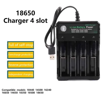 

Rovtop 18650 Battery Charger Black 2 Slots AC 110V 220V Dual For 18650 Charging 3.7V Rechargeable Lithium Battery