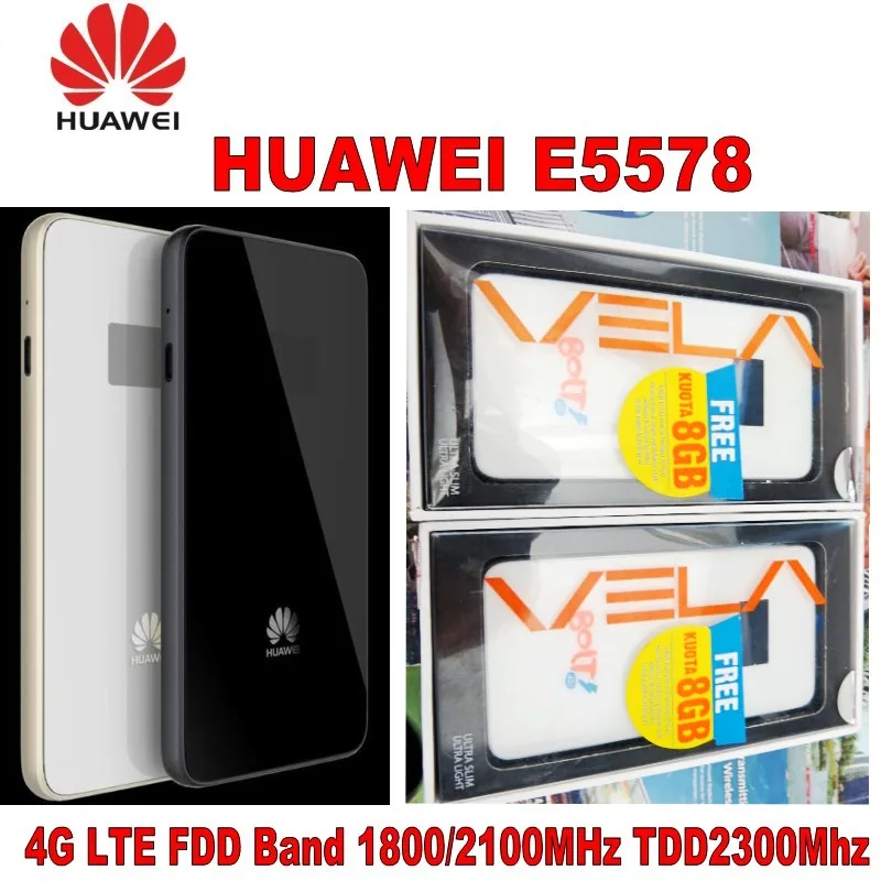 Оригинальный разблокированный Huawei E5578 CAT4 150 Мбит/с 4G LTE FDD 1800/2100 МГц TDD 2300