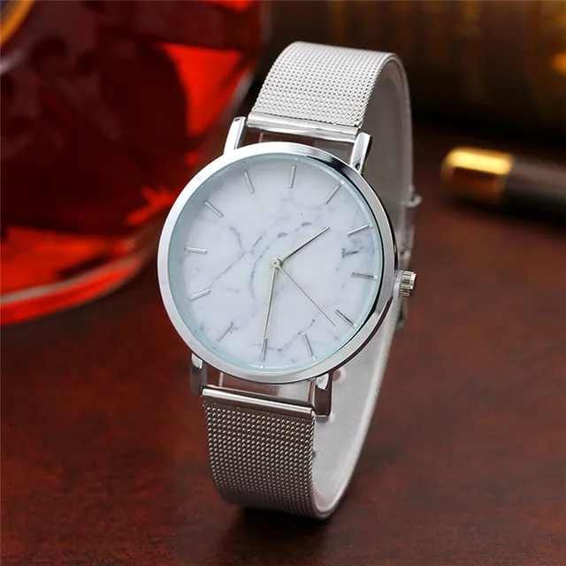 2018 quartz Marble Surface Stainless Steel Band Quartz Movement Wrist Watch Fash 2018 quartz Marble Surface Stainless Steel Band Quartz Movement Wrist Watch Fash