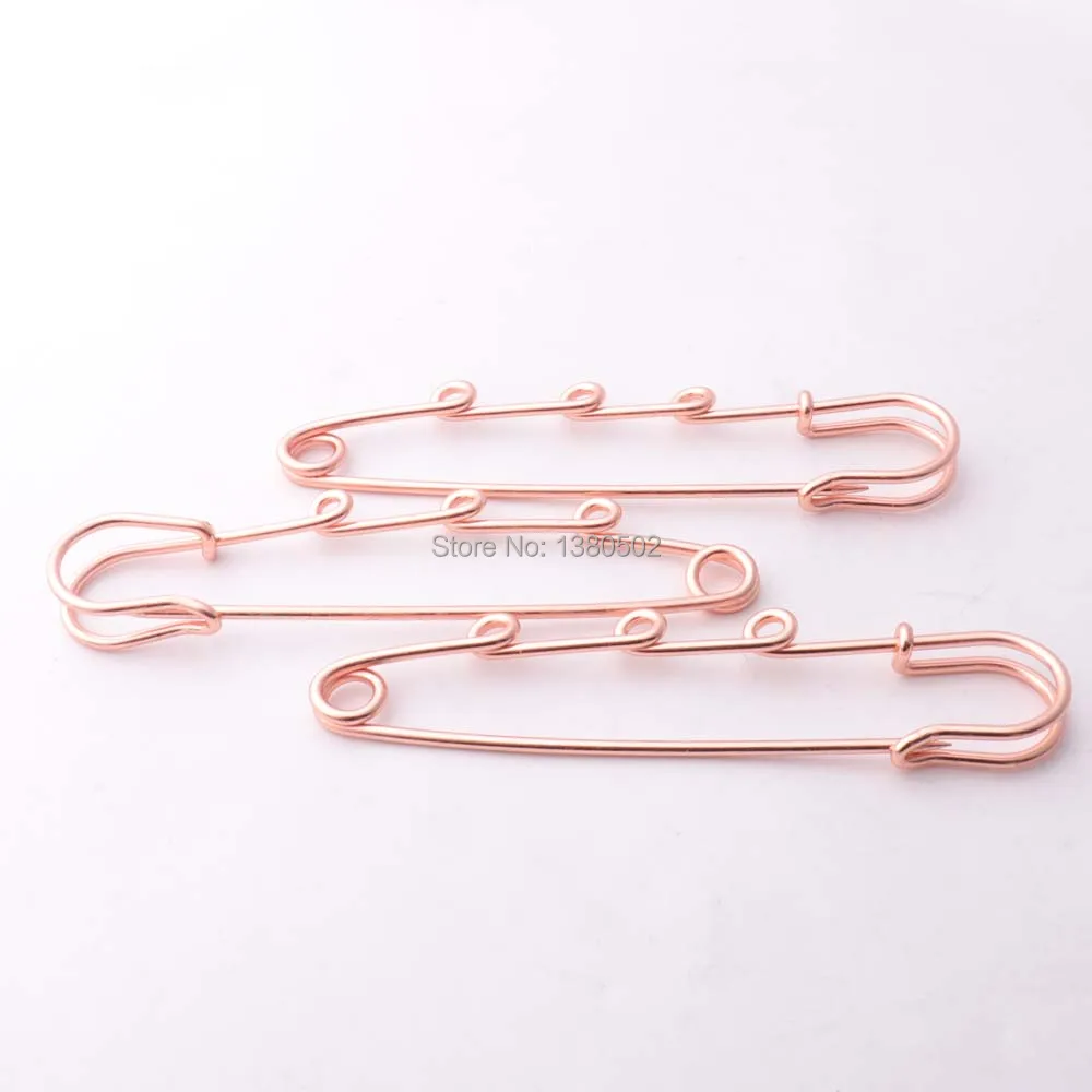 5 шт. 78*15 мм цвета розового золота металлические безопасные булавки с кольцом для серьг шпильки для женщин