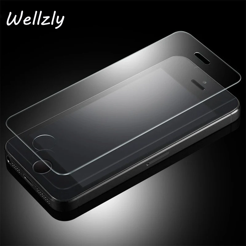 Wellzly 2.5D закаленное Стекло для Apple iPhone 5 SE защитный 5S 5c 4 HD Экран защитная пленка B04 |
