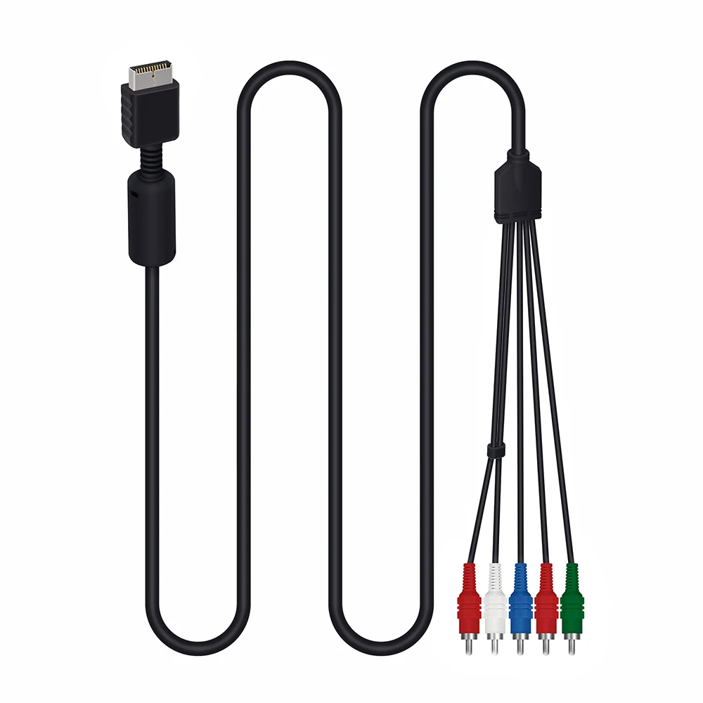 

5RCA Y/Pr/Pb Audio Video AV Cable Component Cord Line for Sony PlayStation 2/3 PS2 PS3 Console System to Monitor HDTV Wire