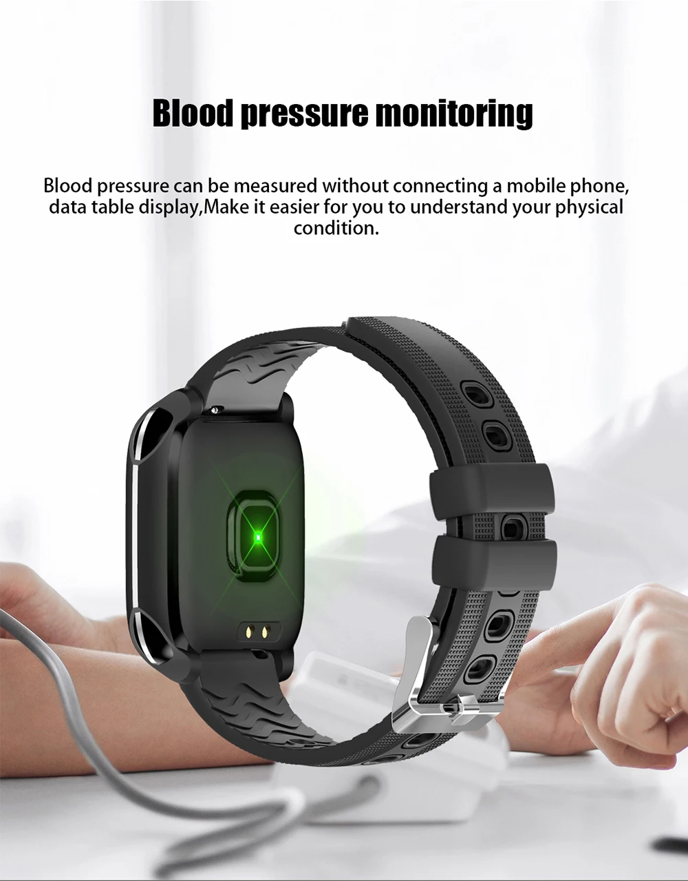 DIGOOR TF9 Smart watch men women IP67 waterproof Support multiple sport models Heart Rate Blood pressure Monitoring Fitness bracelet (9)
