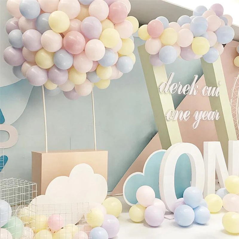 

10Pcs 10'' Macaron Candy Color Pure Latex Balloons Wedding Children Happy Birthday Balloons DIY Air Ballon Party Decorations