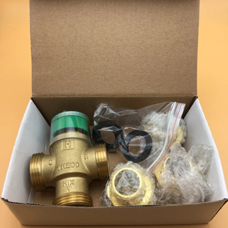DN20(G3/4") DN25(G1")DN15(G1/2") Thermostatic valve Thermostatic Mixing valve Solar energy Pipe mixing with brass union