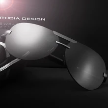 VEITHDIA Aluminum Magnesium Rimless Men’s Sunglasses Polarized UV400 Lens Sun Glasses Male Eyewears Accessories For Men 6500