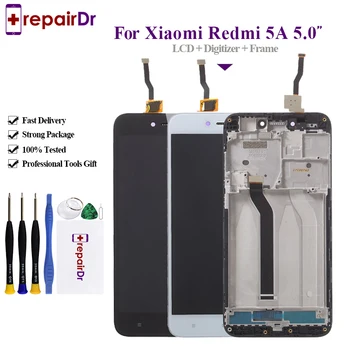 

100% Tested Touch Screen Digitizer Glass+LCD Display Assembly For Xiaomi Redmi 5A 5.5'' New For Redmi 5A LCD With Frame