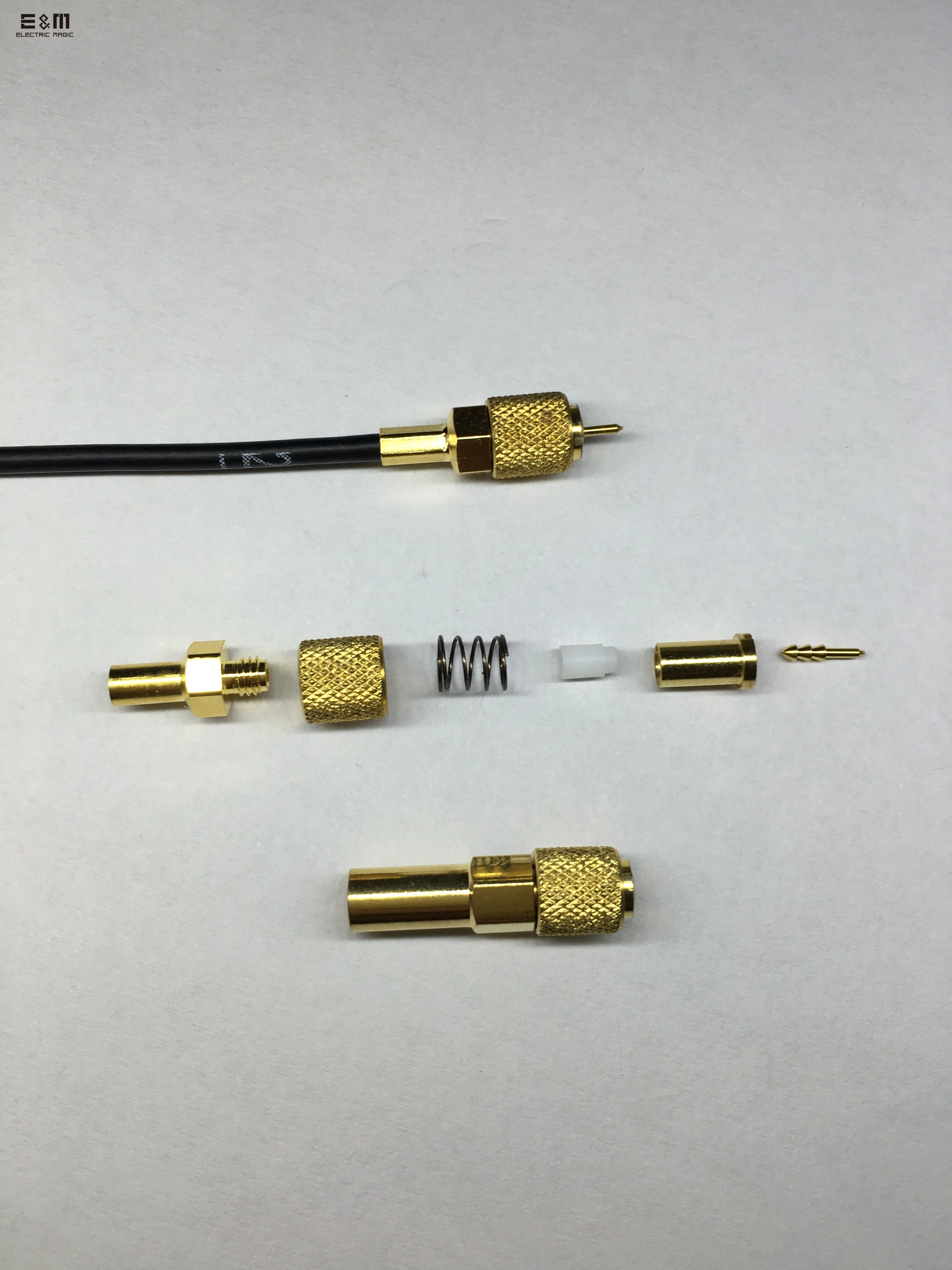 Vibration Sensor L5 M5 Microdot Male Connect with Spring Extended Line Cable for Coax Shock TOFD