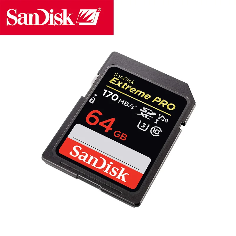 Дешевый Sandisk флешка carte micro sd карта 64 Гб SDXC карты памяти 170 МБ с. с. картао де Memoria для профессионалов Canon Nikon sony цифровой камера SD