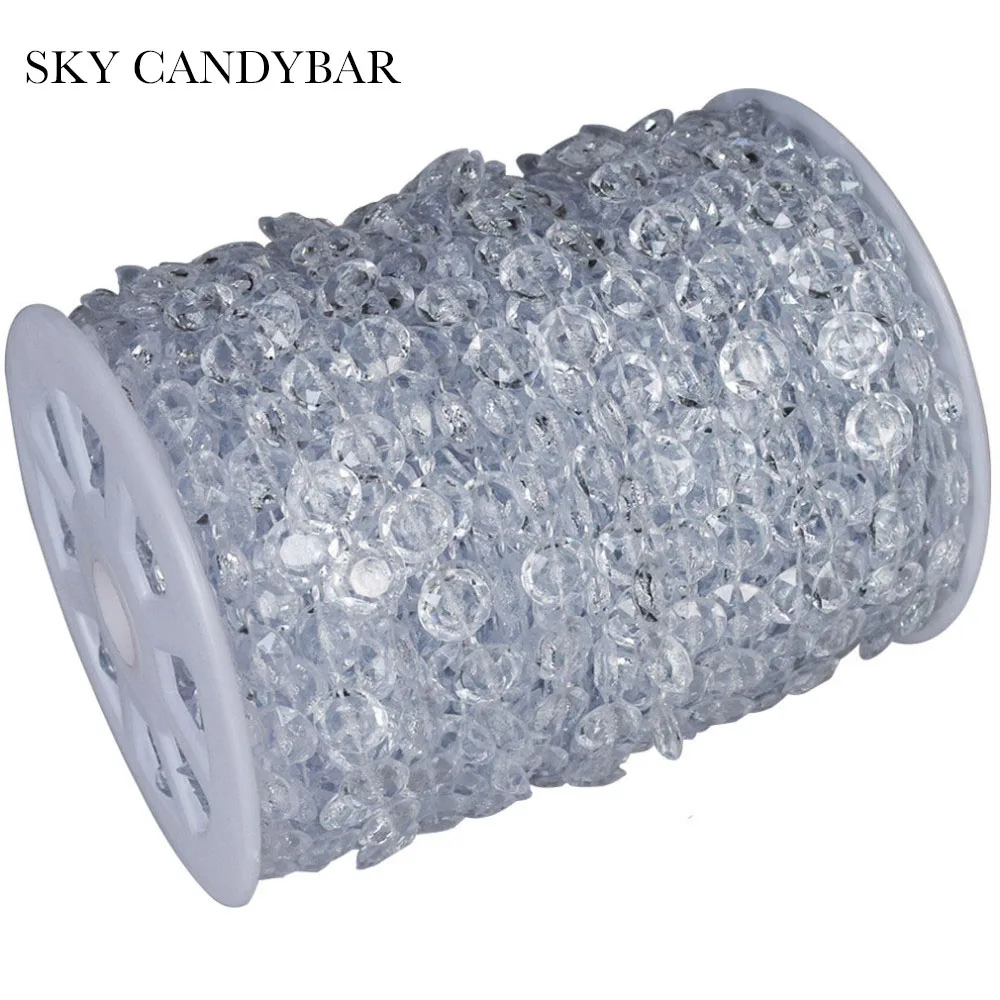 SKY CANDYBAR 99 FT Garland Diamond Strand Acrylic Crystal Bead Wedding