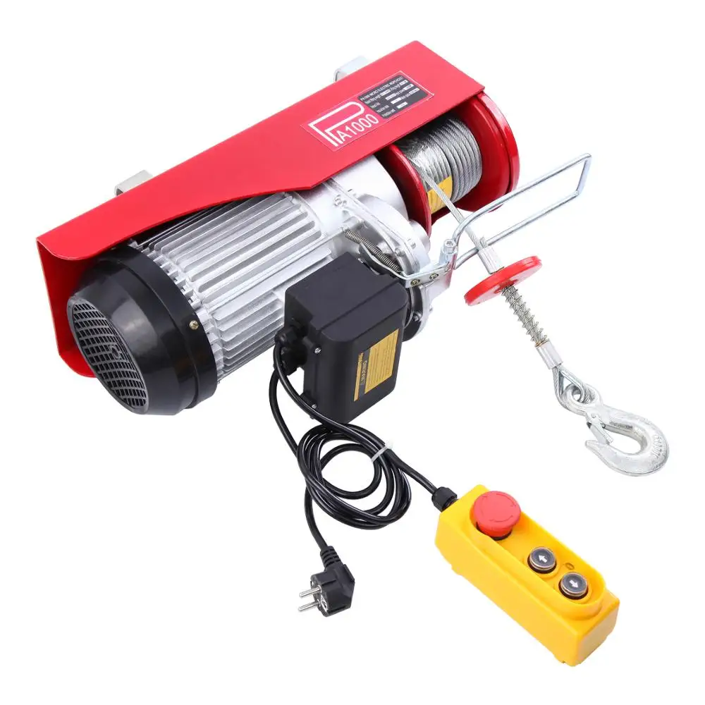  500/1000kg Electric Winch strong quality handhold portable winch Workshop Garage Gantry Hoist Lifti