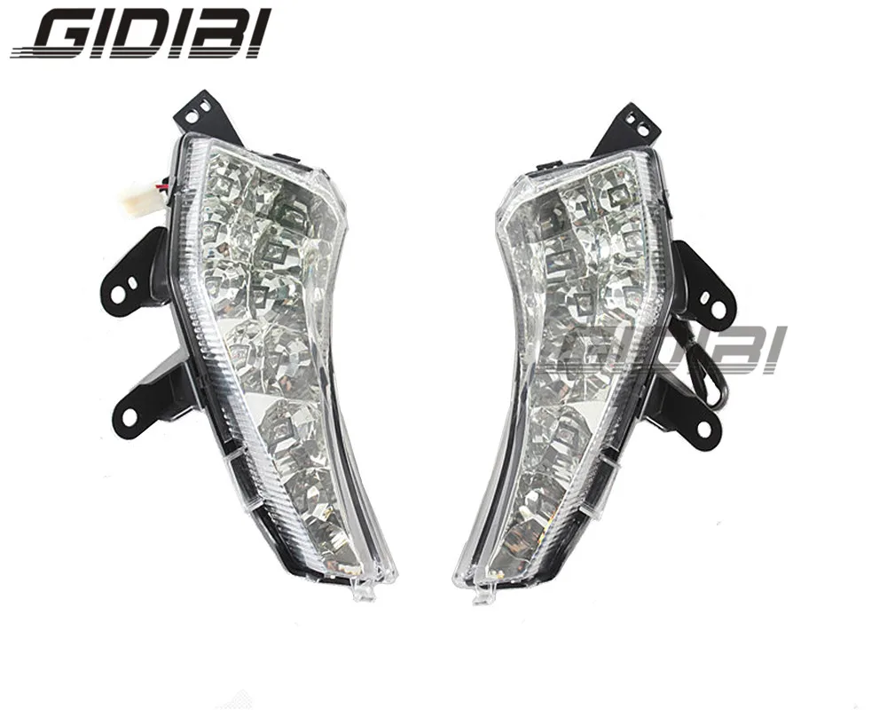 

Motorcycle LED Front Turn Signals Indicator Light For Yamaha T-MAX 530 TMAX 530 2012-2015 13 14 White