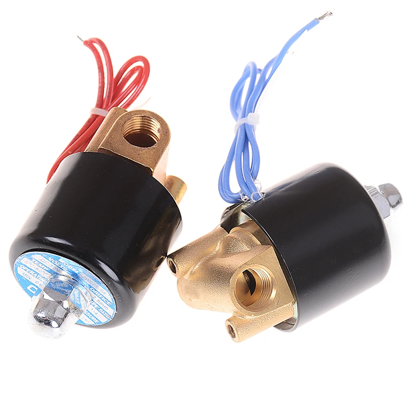 1/" DC 12 В Электрический электромагнитный клапан пневматический клапан для воды масло воздуха газа
