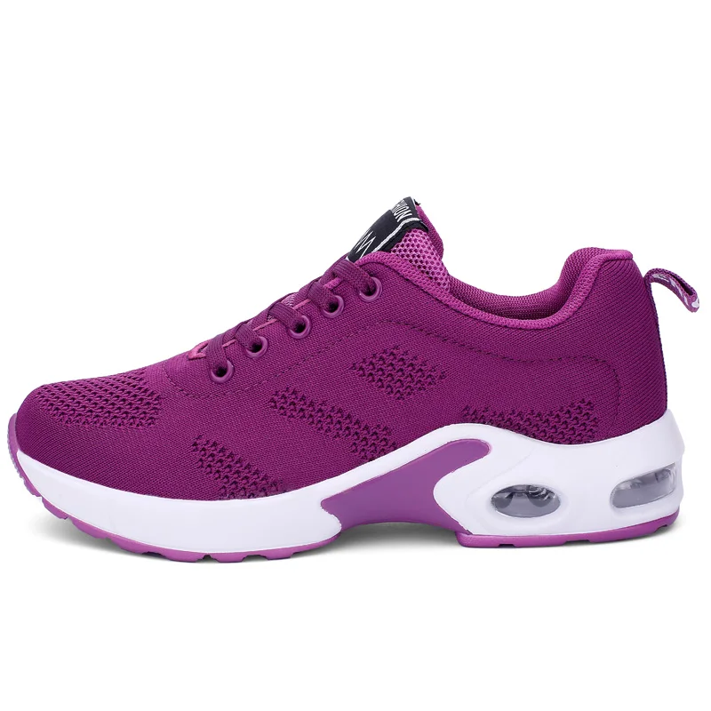 Женская обувь для тенниса; дышащие кроссовки; женская спортивная обувь; удобные женские кроссовки на платформе; zapatos De Mujer - Цвет: Фиолетовый