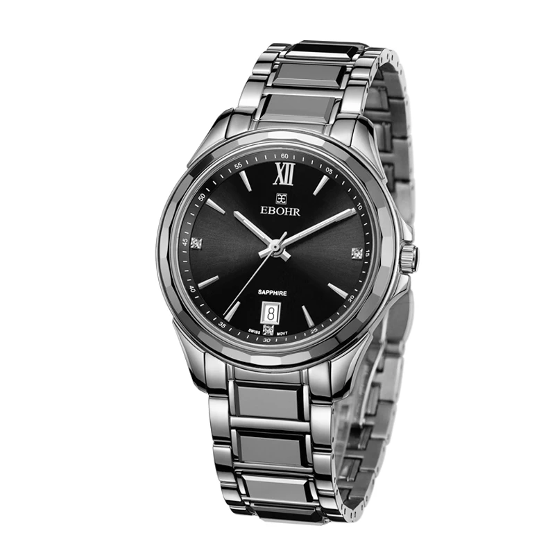 

EBOHR brand men's watch fashion men's Quartz watch bracelet casual clock gift watch luxury 2019 new style Ebohr 10680117