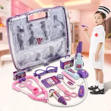 Дети притворился сумка-саквояж медсестра Спецодежда медицинская Игровой Набор для переноски комплекта ролевых игр игрушка в подарок для детей