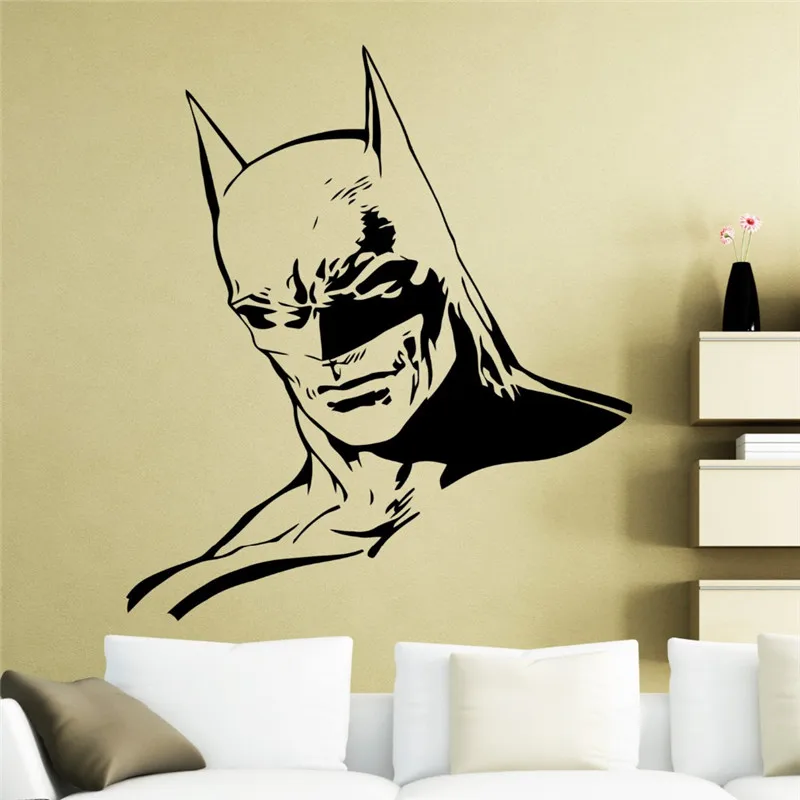 Batman Handsome Art Wall Decals Home Livingroom Special Cool Decor
