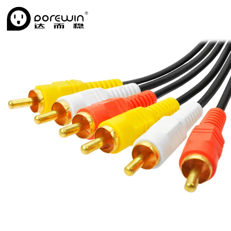 Buy Dorewin AV Cable 3RCA to 3 RCA Audio Cable Male to