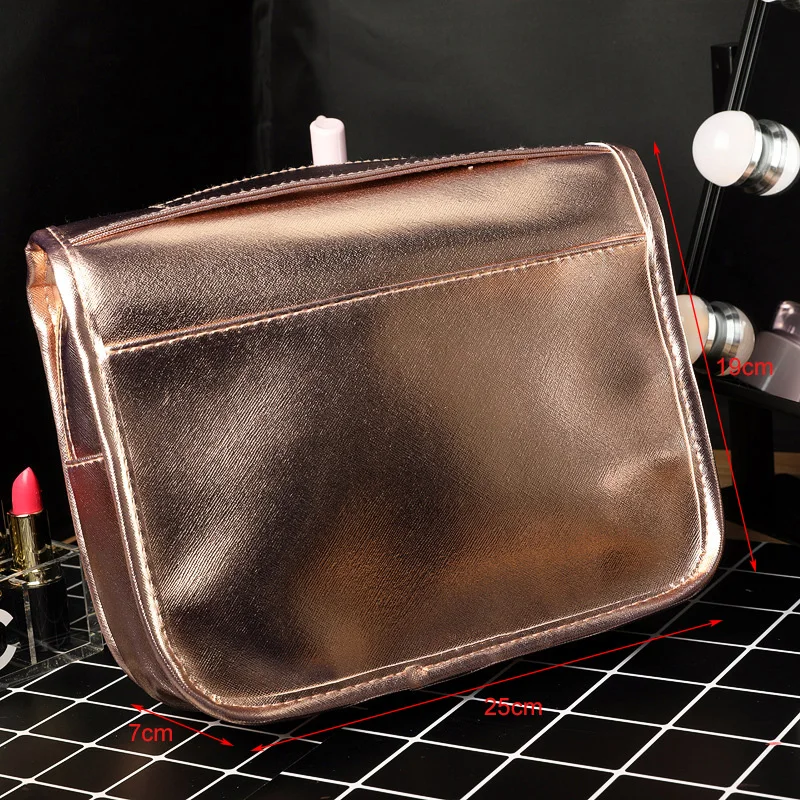 2019 New Women Makeup Bags Waterproof PU Leather Hook Cosmetic Bag Outdoor Travel Multifunction Organizer Hand Wash Bag 2019 New Women Makeup Bags Waterproof PU Leather Hook Cosmetic Bag Outdoor Travel Multifunction Organizer Hand Wash Bag