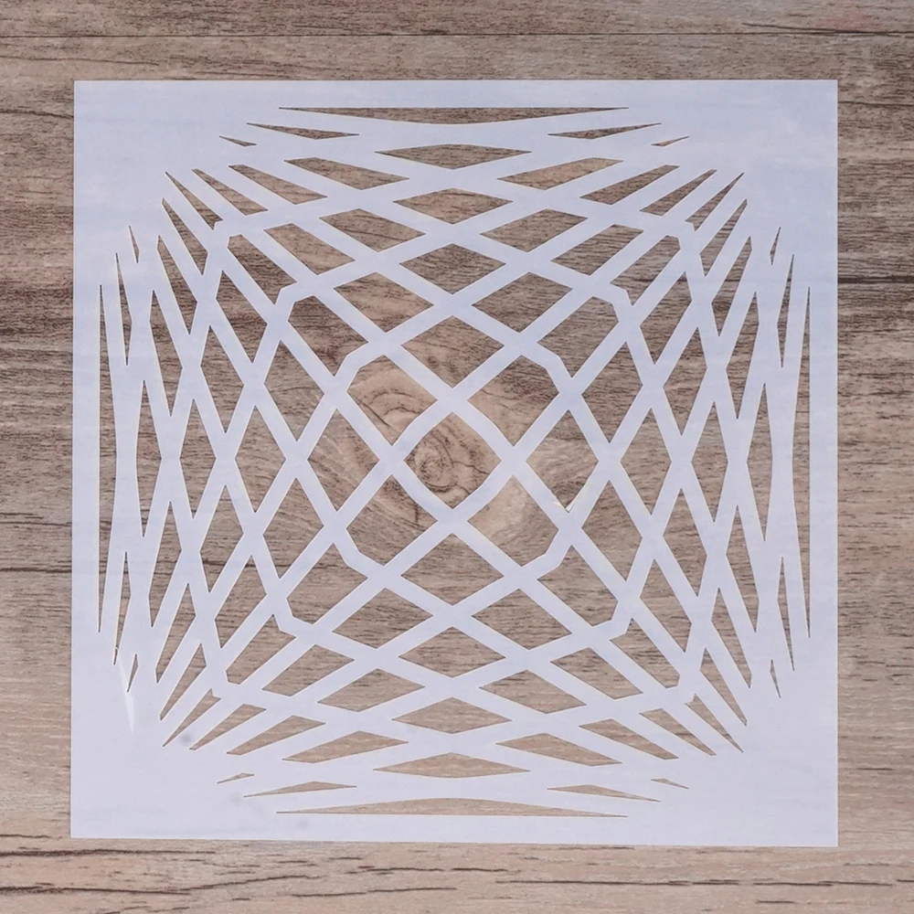 

13 cm DIY Craft Layering Geometric Stencil For Walls Painting Scrapbooking Stamping Album Decorative Embossing Paper Cards