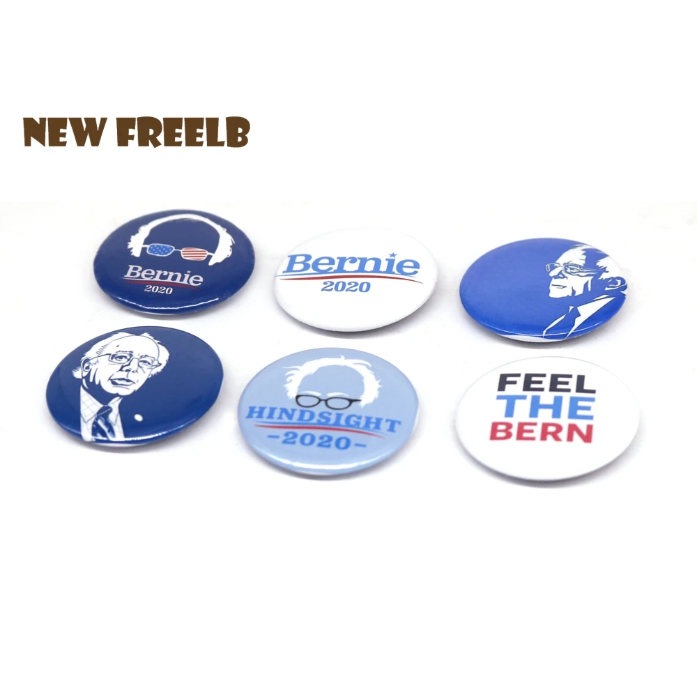 6 шт./компл. 1 45 &quotБерни Сандерс Feel Bern Hindsight 2020 Bernie Vector Pin back Button броши для женщин и