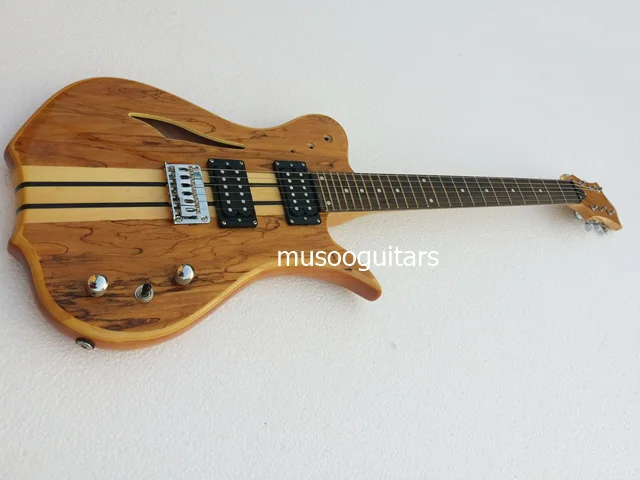 

New Brand Electric 6 String Guitar With Semi Hollow body locking tuner neck-thru