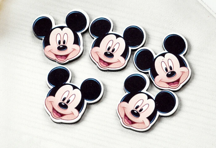 

Free Shipping 50pcs/lot 22x22mm cartoon Inspired Resin Flatback Button For Hair Bow Center Craft Scrapbooking SC065