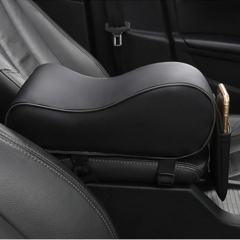 Car Armrest Cushions Armrest Center Consoles Pad,Universal Car PU Leather Memory Foam Armrest Pad Arm Rest Box Pad