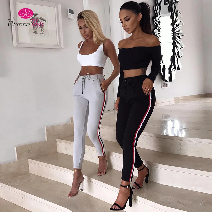 Amii Redefine Wool Knitted Wide Leg Pants Women Autumn