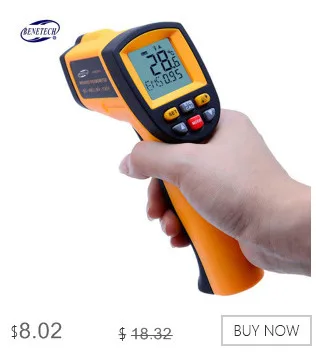 Инфракрасный термометр GM320 Бесконтактный цифровой инфракрасный термометр с лазером-50~ 380 градусов с блистерной упаковкой