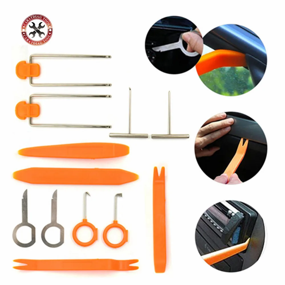 

2019 VSTM NEWST 12PCS/S Car Installation Kits Car Radio Removal Tool Car Radio Panel Door Clip Panel Trim Dash Audio Removal